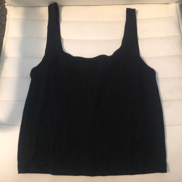 wild fable Tops - BLACK CROP TANK
